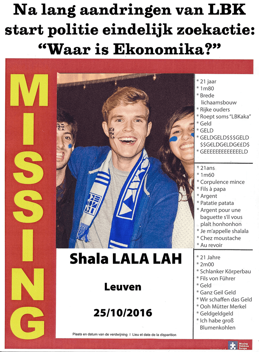 missing ekonomika